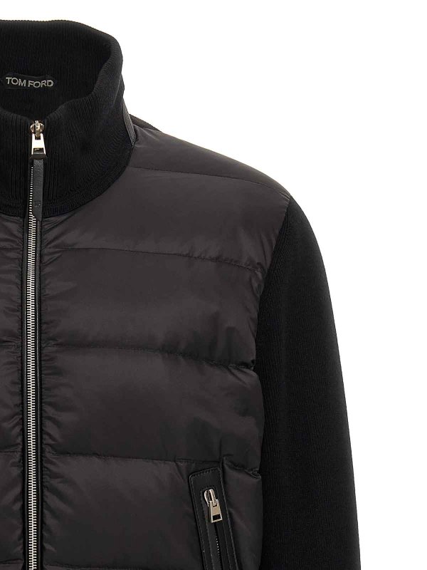 The Best Shops TOM FORD: padded jackets - Knit Insert Down Jacket