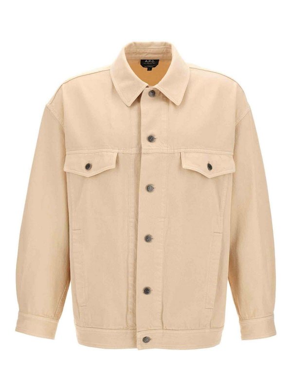 A.P.C.: Chaquetas denim - Chaqueta Vaquera - Beis