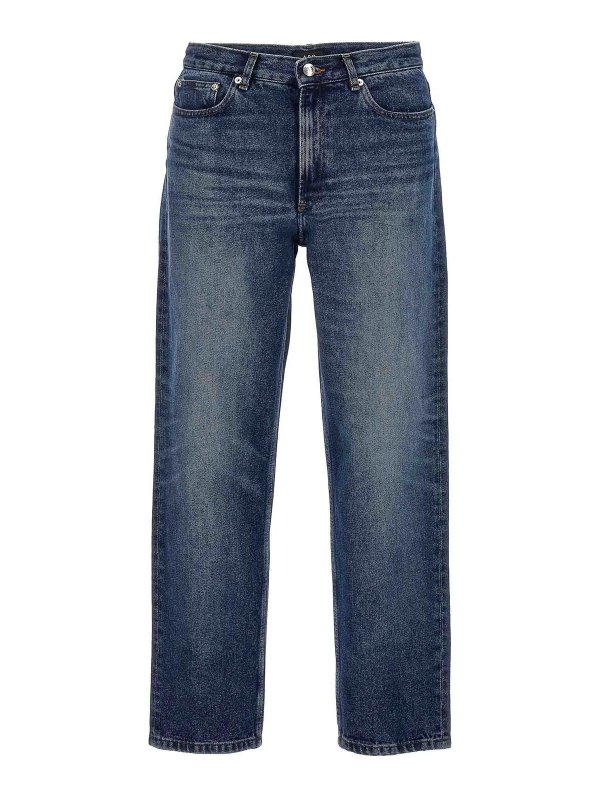 A.P.C.: Bootcut - Bootcut Jeans - Blau