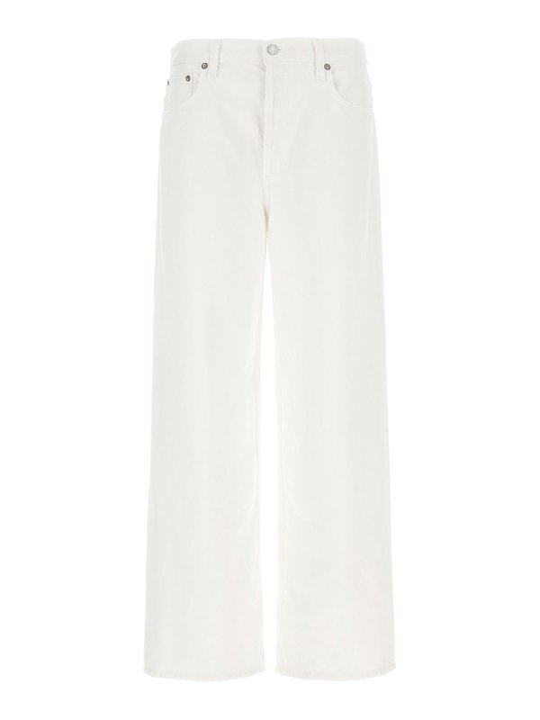 AGOLDE: Bootcut - Bootcut Jeans - Weiß