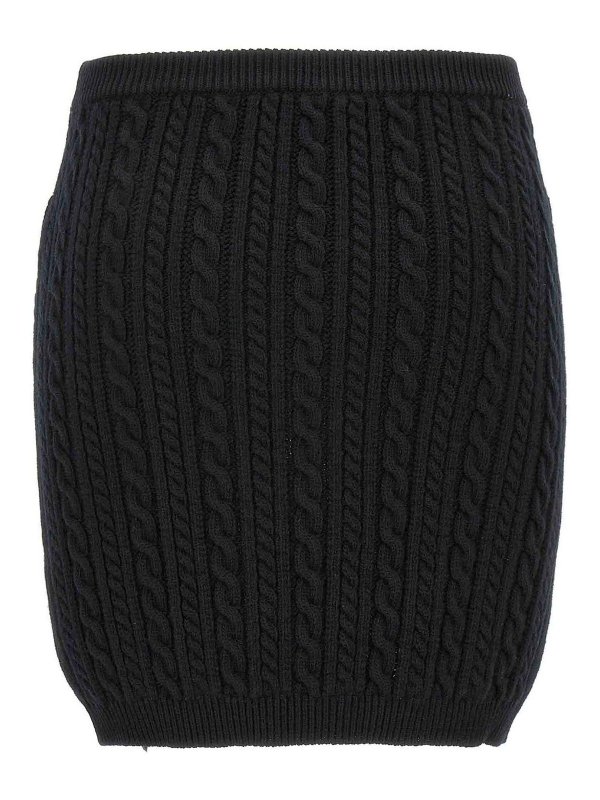 ALESSANDRA RICH: ニーレングススカート＆ミディ丈 online - 膝丈/ミディスカート - 黒