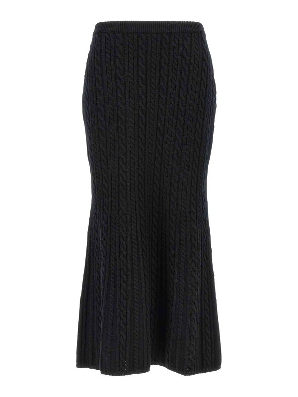 ALESSANDRA RICH: Jupes longues - Jupe Longue - Noir