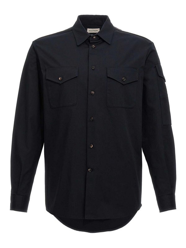 ALEXANDER MCQUEEN: Camisas - Camisa - Azul
