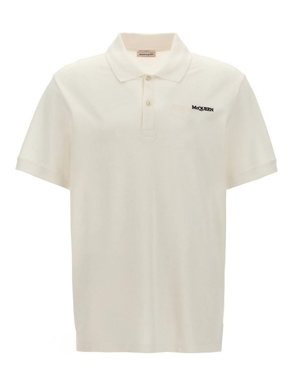 ALEXANDER MCQUEEN: Polos  - Polo - Blanc