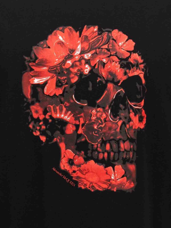 Tシャツ - 黒 shop online: ALEXANDER MCQUEEN