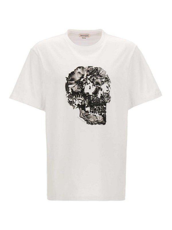 ALEXANDER MCQUEEN: T-shirts - T-Shirt - Weiß