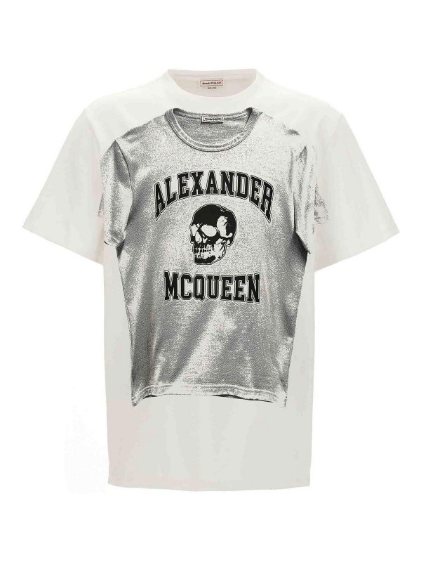 ALEXANDER MCQUEEN: t-shirts - Logo Print T-Shirt