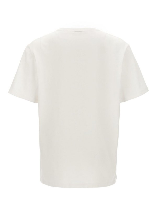 ALEXANDER MCQUEEN: t-shirts online - Embroidery Logo Print T-Shirt