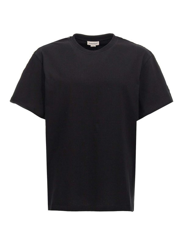 ALEXANDER MCQUEEN: t-shirts - Contrast Band T-Shirt