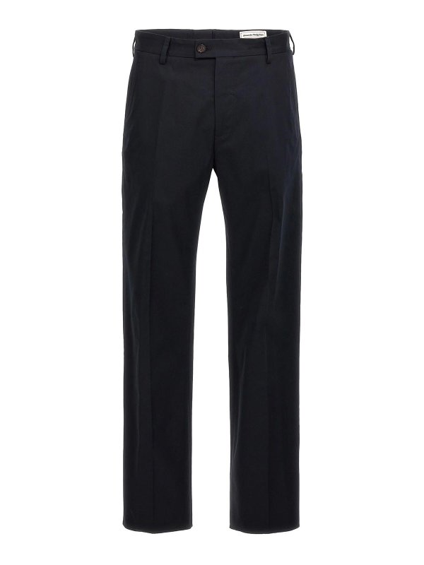 ALEXANDER MCQUEEN: Pantalones casual - Pantalón Casual - Azul