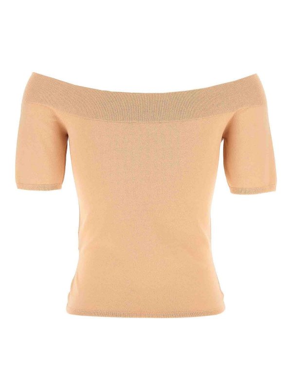 ALEXANDER MCQUEEN: Top e canotte online - Top fuori dalle spalle