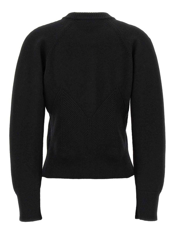 ALEXANDER MCQUEEN: crew necks online - Chevron Corset Sweater