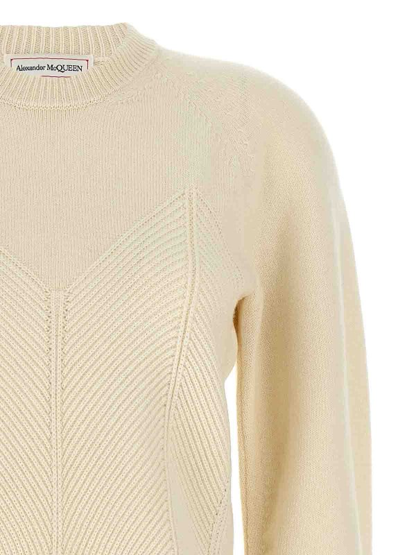 The Best Shops ALEXANDER MCQUEEN: maglia collo rotondo - Maglione con corsetto Chevron