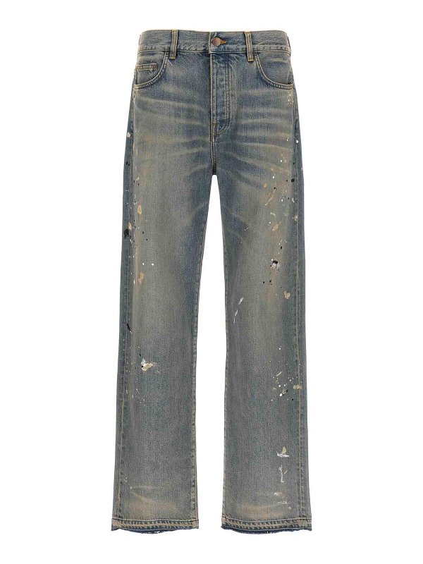 AMIRI: jeans dritti, a sigaretta - Jeans dritti da pittore