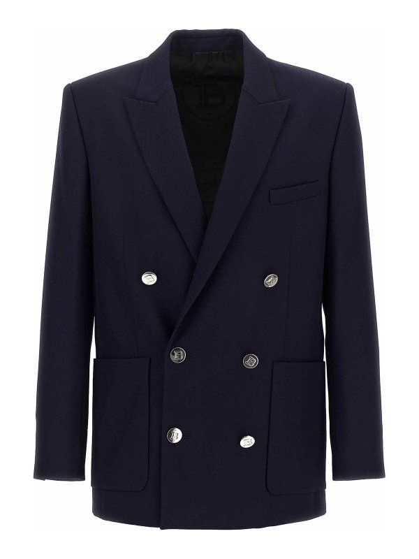 Balmain: blazers - Double-Breasted Blazer