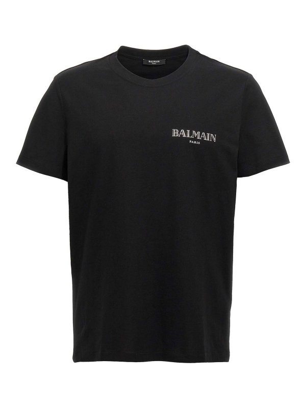 Balmain: Camisetas - Camiseta - Negro