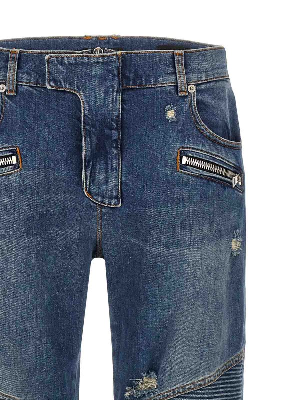 The Best Shops Balmain: Bootcut - Bootcut Jeans - Blau