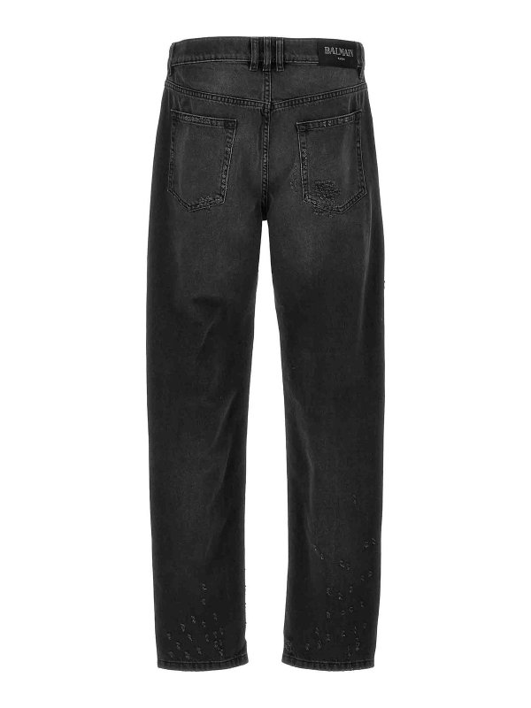 Balmain: bootcut jeans online - Destroyed Jeans
