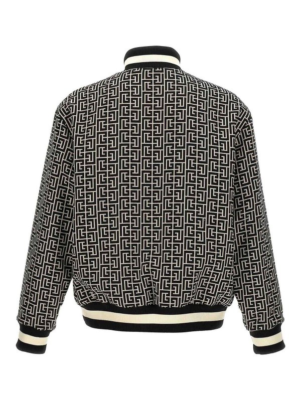 The Best Shops Balmain: bombers - Monogram Reversible Bomber Jacket