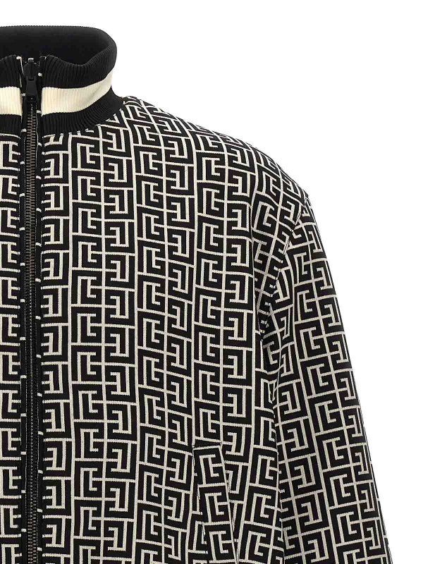 Monogram Reversible Bomber Jacket shop online: Balmain
