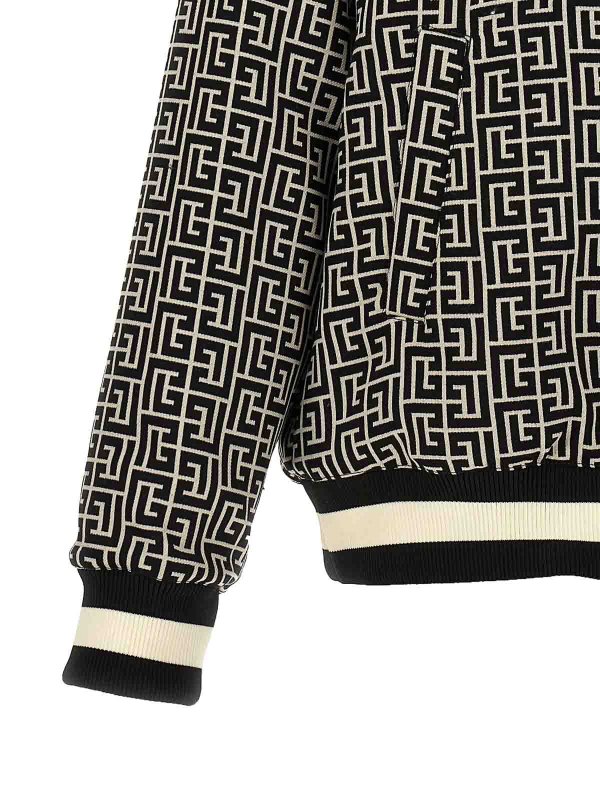 Balmain buy online Monogram Reversible Bomber Jacket