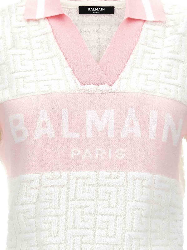 ポロシャツ - 白 shop online: Balmain