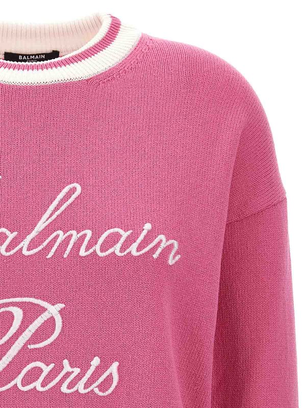 The Best Shops Balmain: crew necks - Signature Sweater