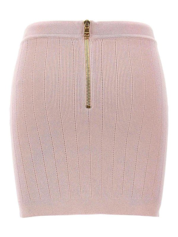 Balmain: Knee length skirts & Midi online - Logo Button Skirt