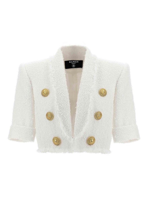 Balmain: Vestes casuals - Veste Casual - Blanc