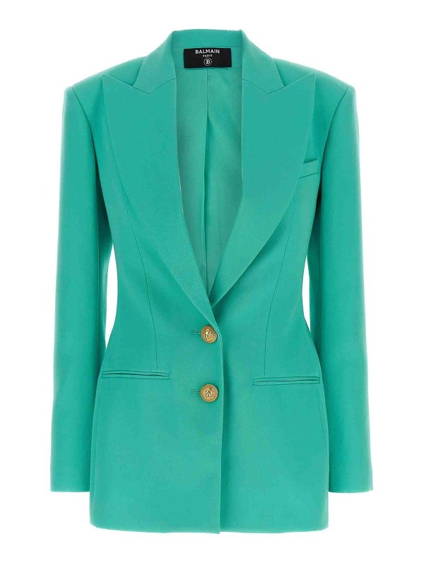 Balmain: Blazer - Blazer - Hellblau