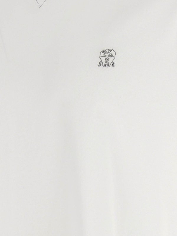 Brunello Cucinelli Logo Embroidery T-Shirt - Men Brunello Cucinelli Logo Embroidery T-Shirt - Men