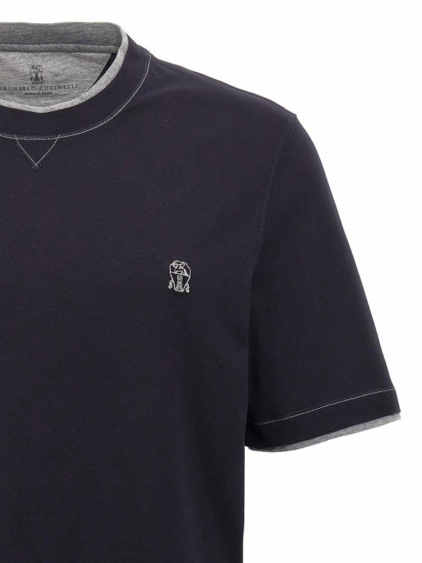 The Best Shops BRUNELLO CUCINELLI: t-shirts - Layered T-Shirt
