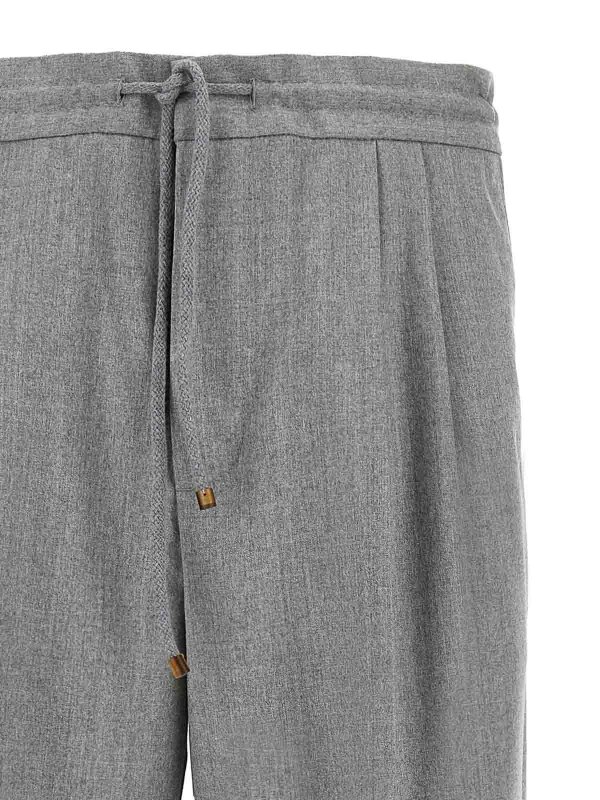The Best Shops BRUNELLO CUCINELLI: Pantalons élégants - Pantalon Couturier - Gris