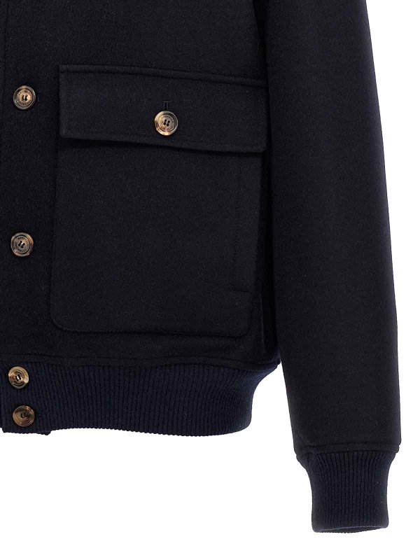 Wool Bomber Jacket shop online: BRUNELLO CUCINELLI