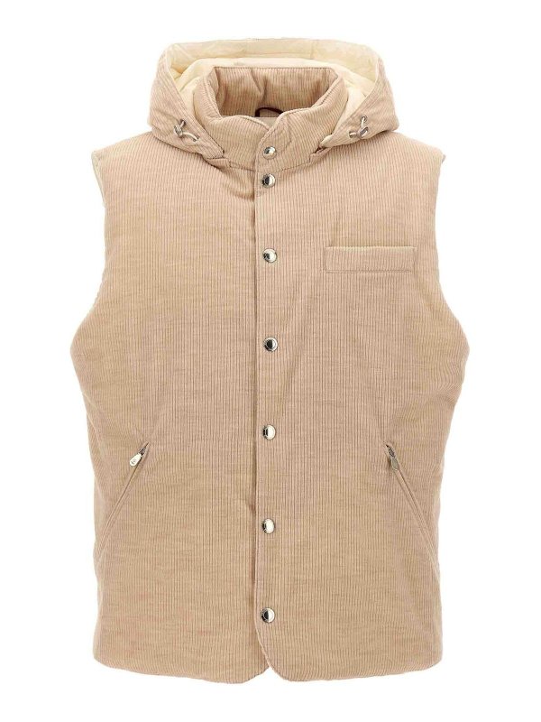 BRUNELLO CUCINELLI: Chalecos - Chaleco - Beis