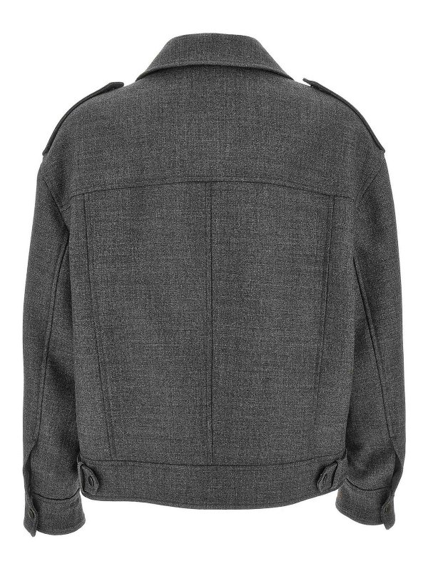 The Best Shops BRUNELLO CUCINELLI: leather jacket - Wool Biker Jacker