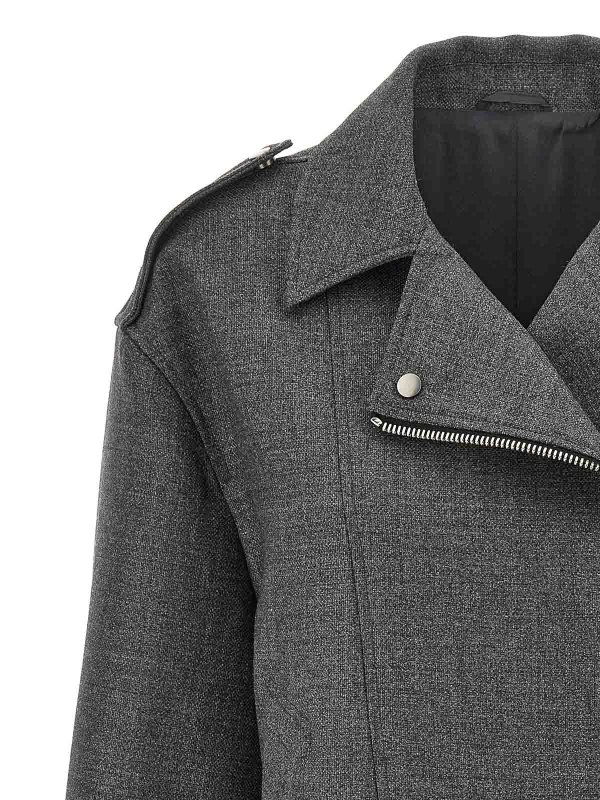Wool Biker Jacker shop online: BRUNELLO CUCINELLI