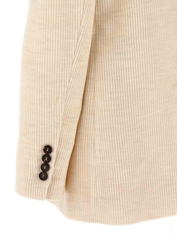 Blazer - Blanc shop online: BRUNELLO CUCINELLI
