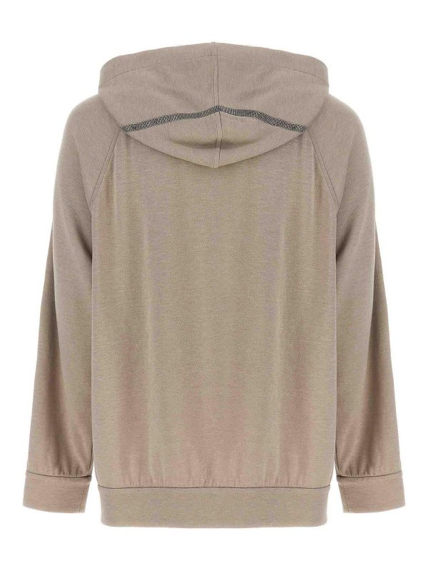 BRUNELLO CUCINELLI: Sweatshirts & Sweaters online - Hoodie with zip
