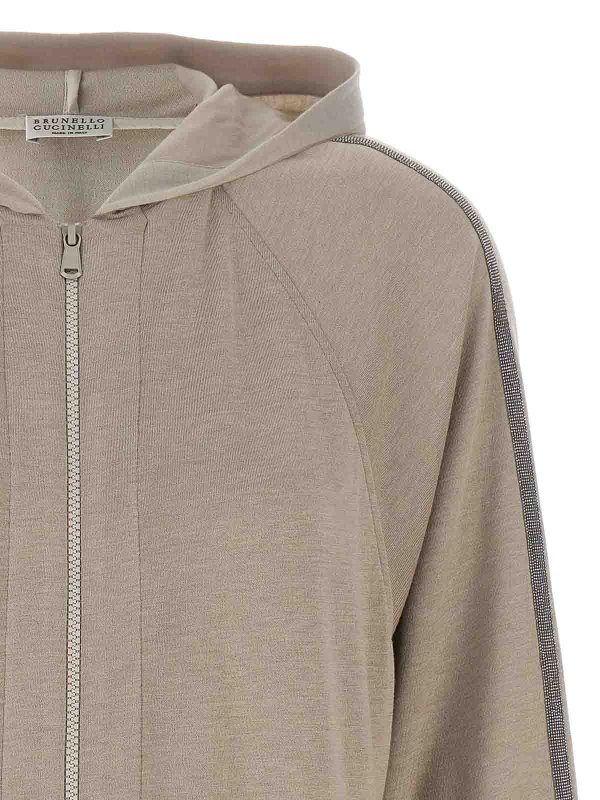The Best Shops BRUNELLO CUCINELLI: Sweatshirts & Sweaters - Hoodie with zip