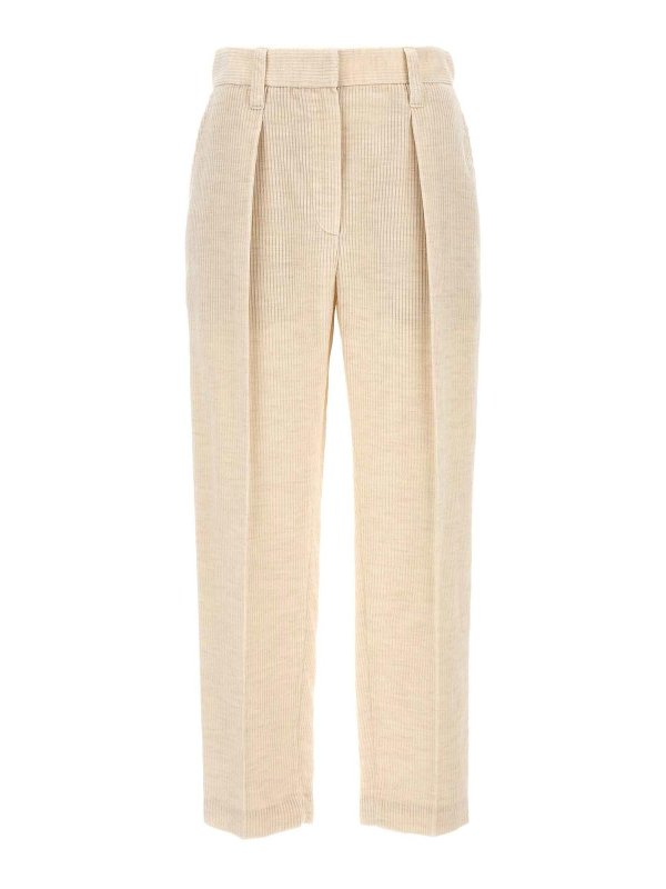 BRUNELLO CUCINELLI: Casual Hosen - Casual Hose - Weiß