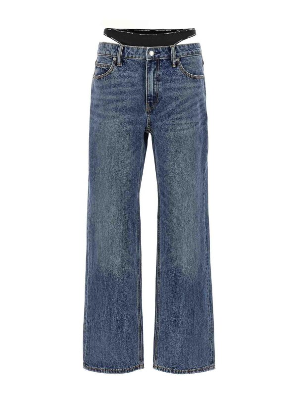 ALEXANDER WANG: jeans bootcut - Prestyle Logo Bikini Jeans
