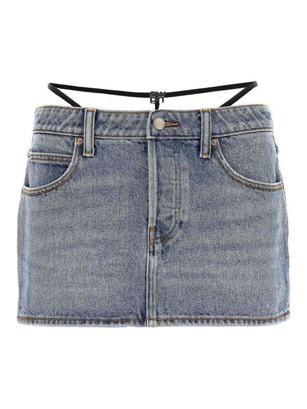 ALEXANDER WANG: Knee length skirts & Midi - Prestyle Diamante Charm Skirt