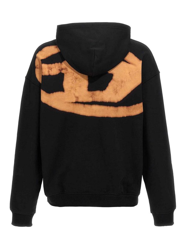 DIESEL: Felpe e maglie online - Felpa con cappuccio S-Boxt-Hood-Bleach