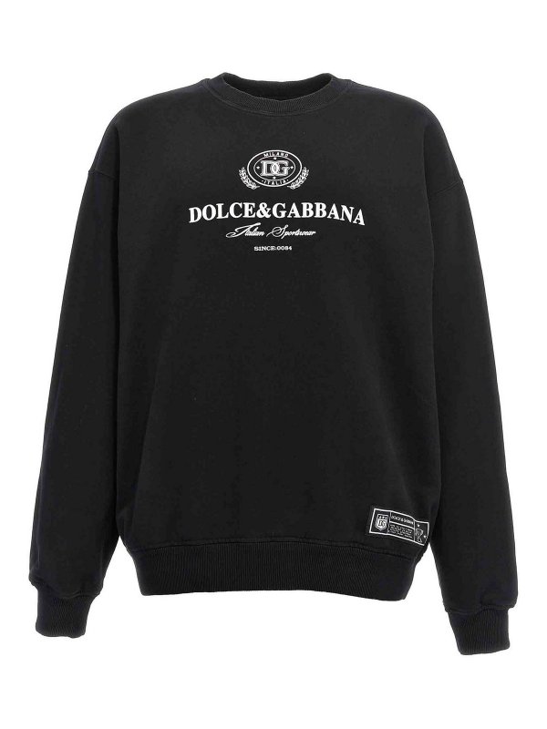 DOLCE & GABBANA: Sweatshirts & Pulls - Sweat-Shirts - Noir