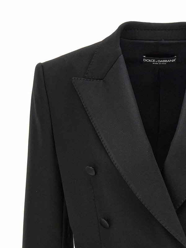 The Best Shops DOLCE & GABBANA: blazers - Tuxedo Short Blazer