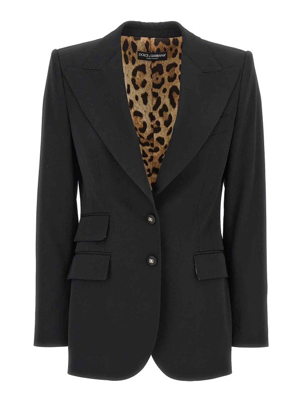 DOLCE & GABBANA: Vestes de costume - Blazer - Noir