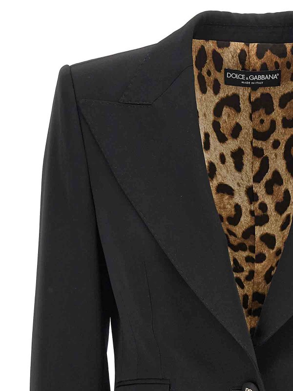 The Best Shops DOLCE & GABBANA: Vestes de costume - Blazer - Noir