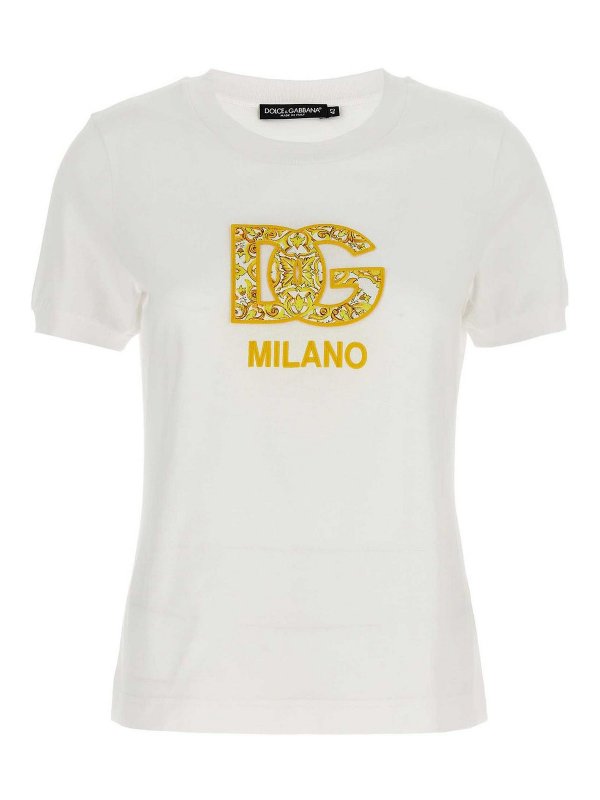DOLCE & GABBANA: T-shirts - T-Shirt - Patch Logo