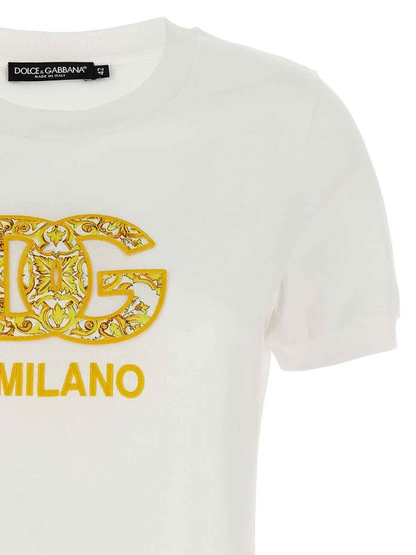 The Best Shops DOLCE & GABBANA: T-shirts - T-Shirt - Patch Logo